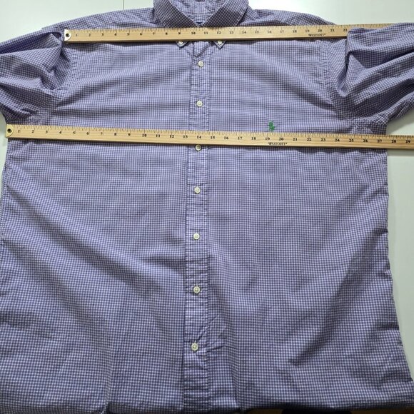 Ralph Lauren Shirt Mens XLT Multicolor Plaid LS Pony Button Down Classic Cotton - Picture 4 of 15